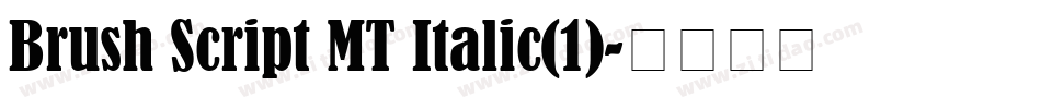 Brush Script MT Italic(1)字体转换
